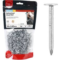 Timco Clout Nails Galvanised 2.65x30mm 500g Bag