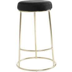 Gold Chairs Premier Housewares Manhattan Black Bar Stool