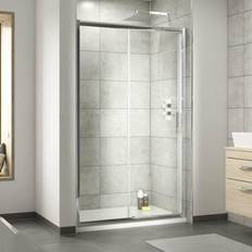 Showers Nuie Semi-Frameless Tempered Glass Single Sliding