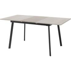 SECONIQUE Avery Extending Concrete/Grey Oak Dining Table 80x160cm