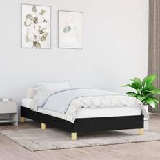 vidaXL Utan Madrass Svart 80x200 cm Sängram