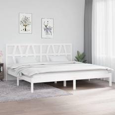Senge & Madrasser vidaXL 200x200 massivt fyrretræ Sengeramme