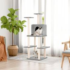 Cat - Cat Scratching Furniture - Cat Tree Pets vidaXL Cat Tree with Sisal Scratching Posts 144.5 cm