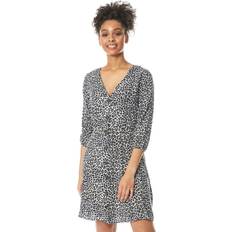 Roman Animal Print Button Through Dress