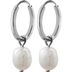 Perla hoops Edblad Perla Hoops - Silver/Pearls