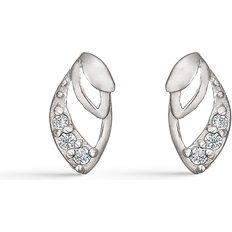Støvring Design Rodinerat Silver Stiftörhängen Med 10148535
