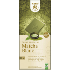 The matcha GEPA Bio Naturland Matcha Blanc Schokolade 80g