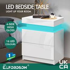 ELFORDSON RGB LED Bedside Table 35x45cm