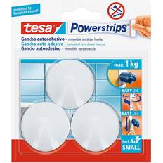 Blanco Colgadores de Cuadros TESA Powerstrips Hasta 1 Kg Circular Blanco 57577 Colgador de Cuadros