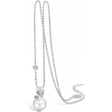 Blossom Copenhagen Rodinerat Silver Halsband Med Pärla Och Zirconia 21331567-45