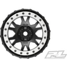 Impulse Pro-Loc Black Wheels W/Grey Ring Xmaxx F/R PL2763-03