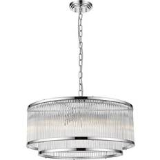 Impex Lighting Antigua Chrome Pendant Lamp