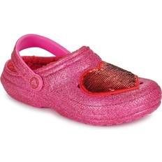 Rosa Pantoletten Crocs CLASSIC LINED VALENTINES DAY CLOG damen multifarben