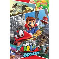 Nintendo super mario odyssey Nintendo 16C Super Mario Odyssey Collage 61X91,5,veelkleurig Poster