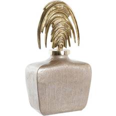 Dkd Home Decor Crystal Beige Golden Vase