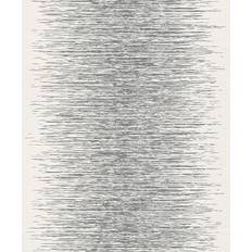 Rasch Wallpaper 413809 White Non-Woven Wallpaper in 3D Effect with Fine Lines in Metallic Silver and Grey 10.05m x 53cm L x W