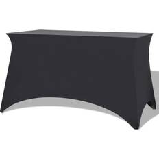 Poliéster Textiles vidaXL Funda Elástica Para Mesa 2 UDS 120x60.5x74 Antracita Mantel Gris