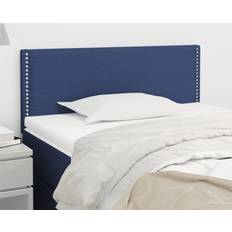 Bleu Têtes de lit vidaXL Meuble de Chambre à Coucher Accessoire de Lit Simple 80x5x78/88 cm Tissu Tête de lit