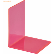 Red Desktop Organizers Maul 2 Buchstützen pink