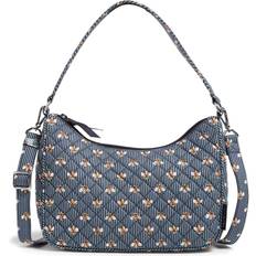 Vera Bradley Frannie Crescent Crossbody Bag Women in Bees Navy Blue/Yellow Blue/Yellow