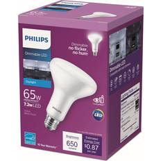 Dimmable Fluorescent Lamps Philips 548107 7.2BR30/PER/950/P/E26/DIM 6/1FB T20 BR30 Flood LED Light Bulb