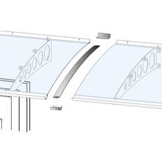 Silbrig Dächer gutta Verbindungsset Vordach Silber eloxiert