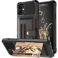 Iphone 11 skal med kortfack ExpressVaruhuset iPhone 11 Stöttåligt Skal med Kortfack Solid V5