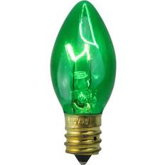 Northlight Light Bulbs Northlight Seasonal 25ct. Transparent C7 Christmas Bulbs Green