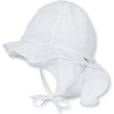 1-3M Cappelli a secchiello Sterntaler Cappellino con visiera e lacci, bianco