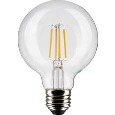 Edison led bulb dimmable Satco Lighting S21228 4.5 Watt Vintage Edison Dimmable G25 Medium E26 Led Bulb Clear