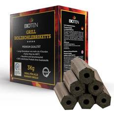 Kohle Bioten Premium Grill Holzkohlebriketts 3kg