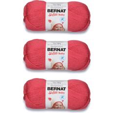 Bernat Bernat Softee Baby Yarn Solids-Soft Red Multipack Of 3