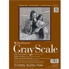 Strathmore Assorted Tints Gray Scale Paper Pad 9"X12"-15 Sheets -4400009