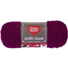 Yarn & Needlework Supplies RED HEART 250233 With Love Yarn, Boysenberry