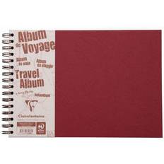 Clairefontaine 5 x Reisealbum A4 Agebag liniert/blanko 40 40 Blatt rot