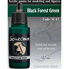 Schwarz Acrylfarben Black Forest Green 17ml