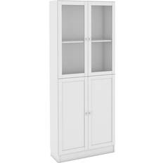 Tvilum Vitrineskabe Tvilum Basic Reol Hvid Glas 203 x 79 x 28.3 cm Vitrineskab