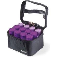 Black Hot Rollers Conair Instant Heat Compact Hot Rollers Technology; Case