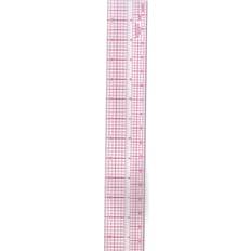 Red Rulers Westcott C-Thru Bevelled Pica Ruler