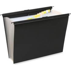 Slide-Bar Expanding Pocket File, 13 Pockets, Poly, Letter