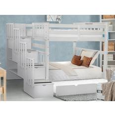 Built-in Storages Beds King Tall Stairway Bunk Bed