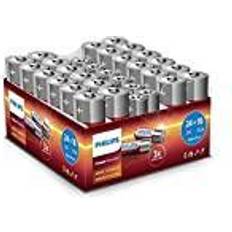 Batteri aa 24 Philips AA+AAA Batteri Alkaline 24/16pk