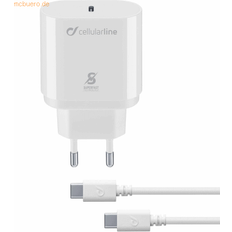 Cellularline Batterien & Akkus Cellularline USB-C SuperfastChargerKit 25W mitKabel f.Sam