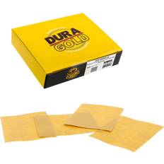 Power Tool Accessories Dura-Gold Premium 2000 Grit Gold 1/4 Sheet Hook & Loop or Clip On Sandpaper 5.5 x 4.5 For Automotive & Wookworking Palm Sanders Box of 20