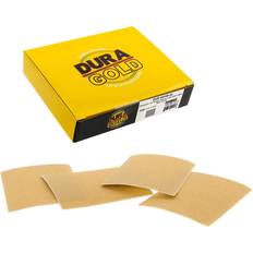 Power Tool Accessories 150 Grit Gold 1/4 Sheet Hook & Loop Sandpaper Sheets 5.5 x 4.5 Box of 25