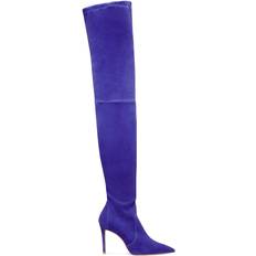 Purple - Women High Boots Stuart Weitzman Over-The-Knee Suede Boots DUSK 12B