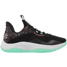 Under Armour Basketball Shoes Under Armour Curry HOVR Splash Basketball Shoes Black/Antifreeze/Metallic Silver