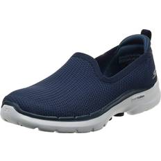 Blue - Women Walking Shoes Skechers Go Walk 6 Sneaker - Navy