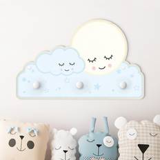 Camere per bambini Porte-manteau Enfant Nuage d'étoiles Et De Lune