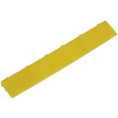 Sealey FT3EYF 400 x 60mm Yellow Polypropylene Floor Tile Edge 6pk